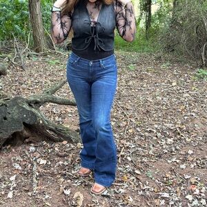 🔆2 for $6 🔆 Tie-able black denim vest